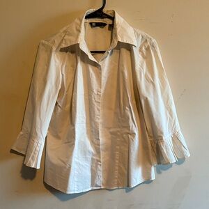 Carole Little Cream Button-Up Shirt